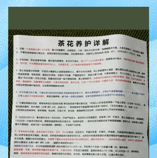 如何正确地为茶花更换土壤（茶花的土壤更换技巧与注意事项）
