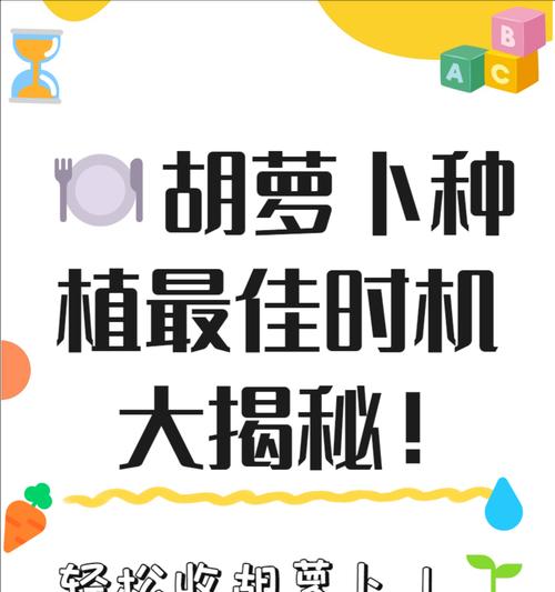 黄胡萝卜的种植技巧与注意事项（打造丰硕黄胡萝卜的小农场）